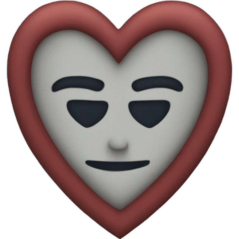 Navy heart emoji