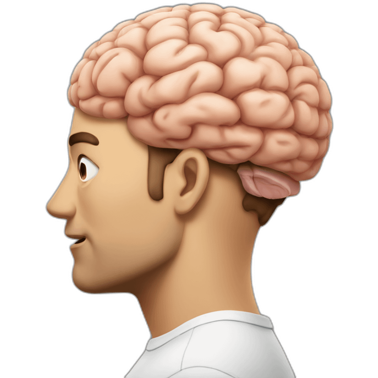 guy with huge brain emoji