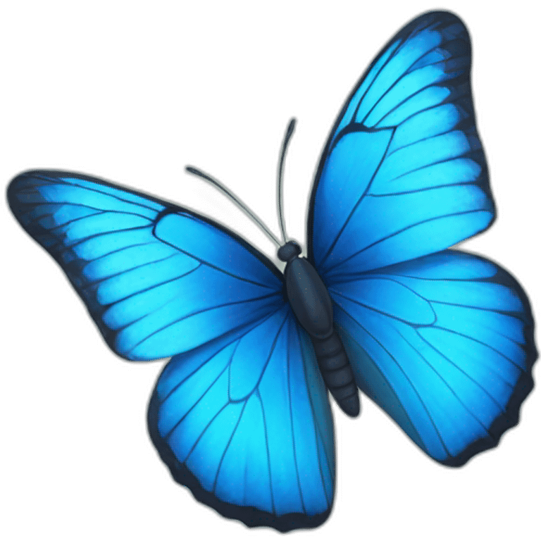 Blue butterfly  emoji