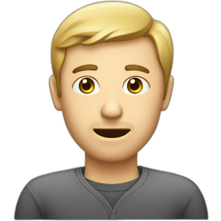 caucasian-man-work-computer-face-interrogative emoji