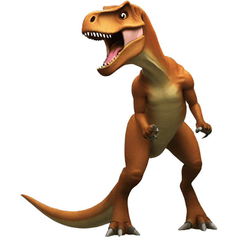 T. rex playing Roblox emoji