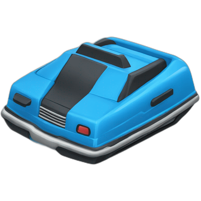 bumper car blue old emoji