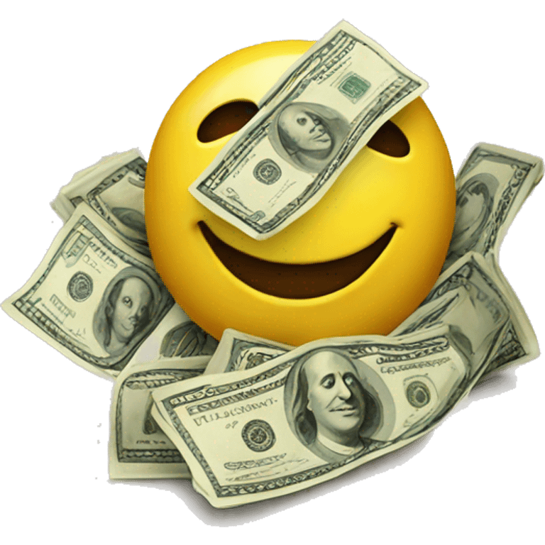 Smiley with money emoji