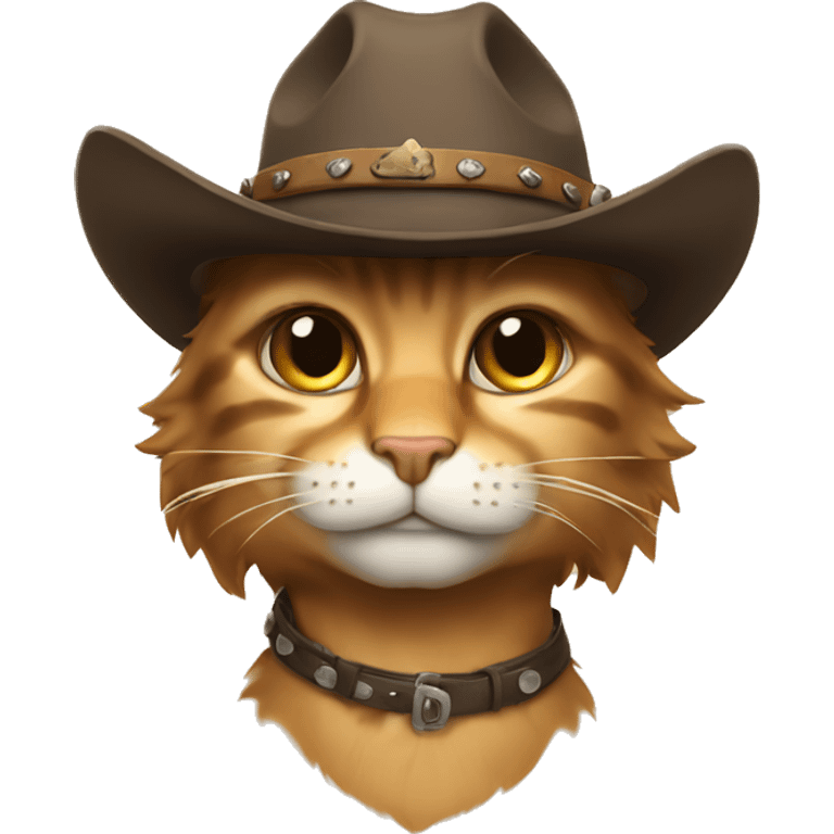 Cowboy cat emoji