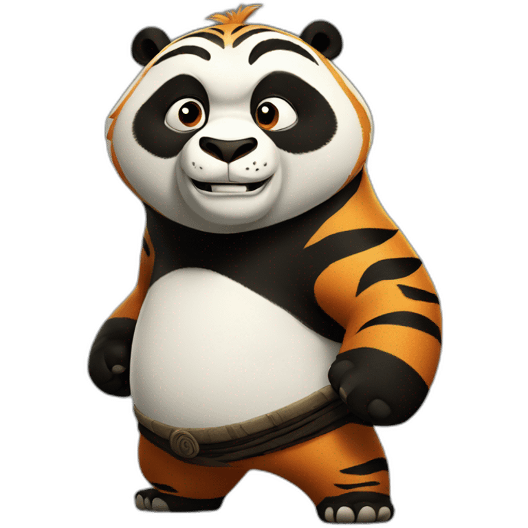 Kung Fu panda tiger  emoji