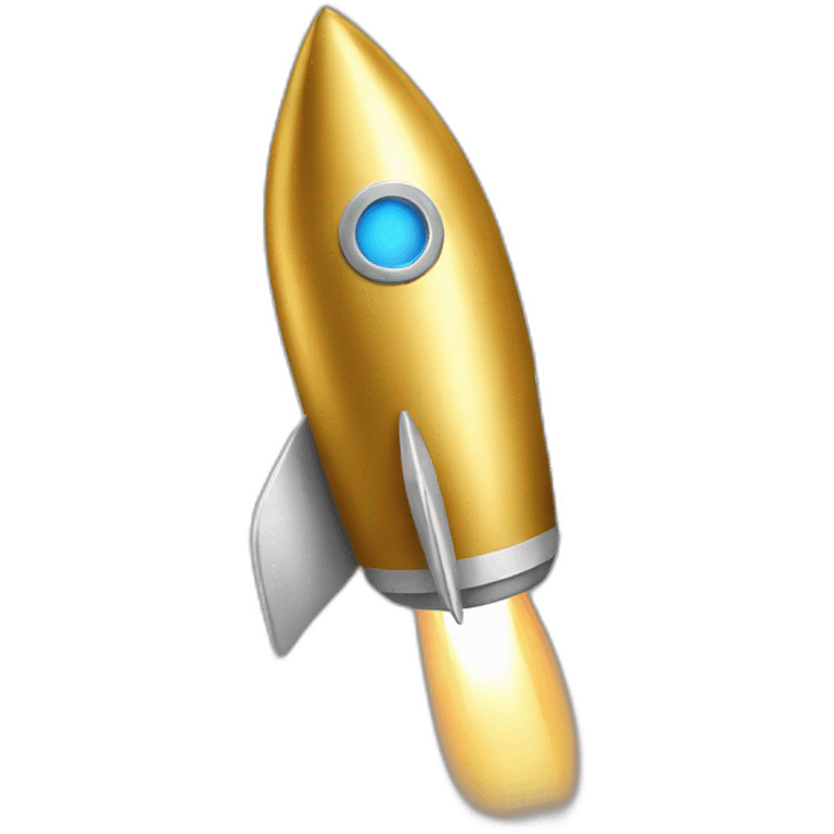 gold rocket emoji