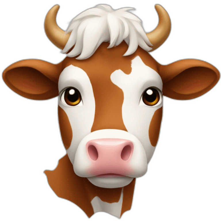 La vache j'ai chaud emoji