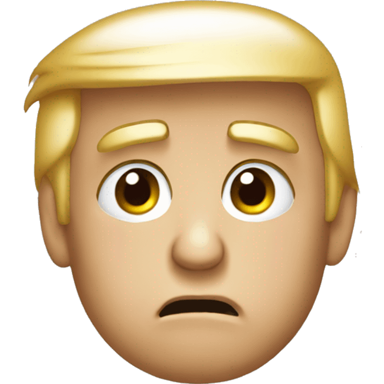 donald trump sad face  emoji