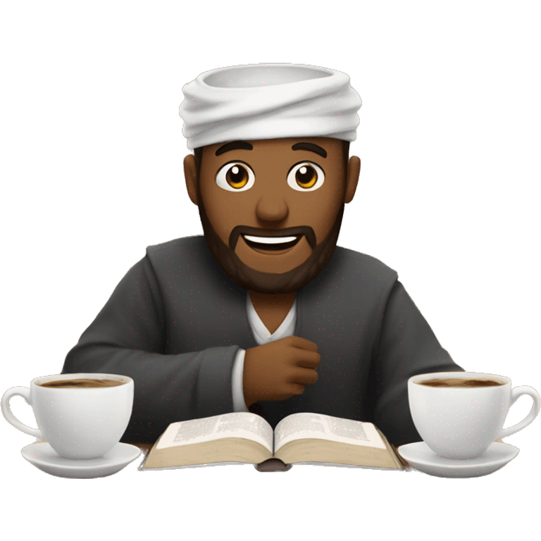 Bible time with coffee emoji