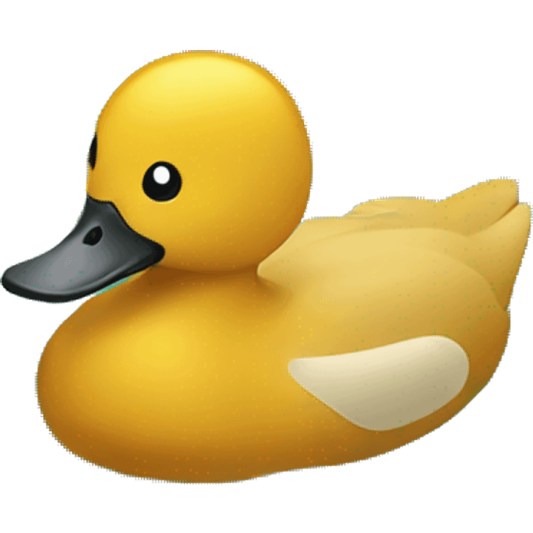 Duck swimming in money  emoji