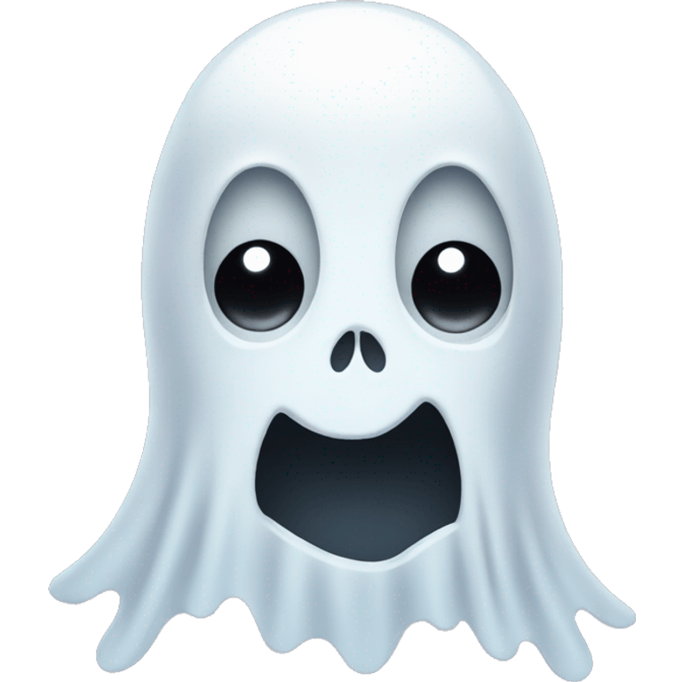 Ghost with scary face emoji