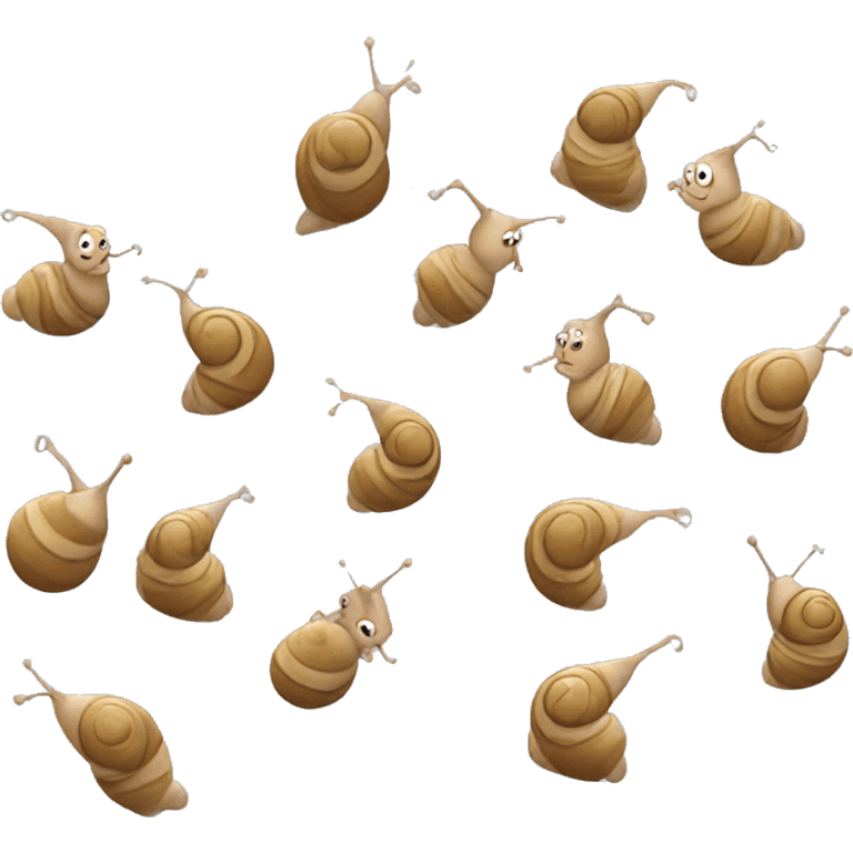 Snail dancing emoji