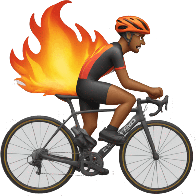 Cyclist Fire emoji