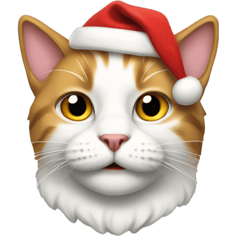 santa cat emoji