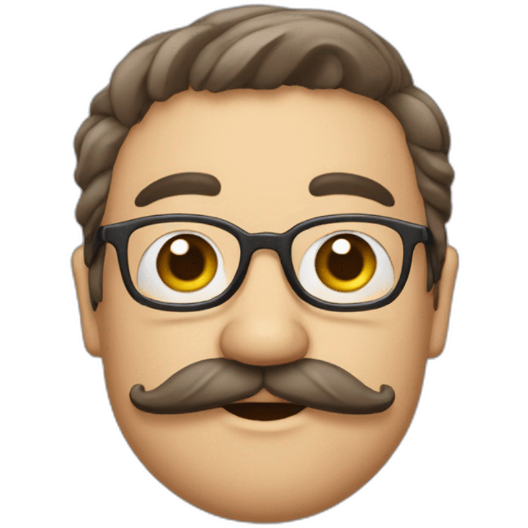 pigouin avec une moustache emoji