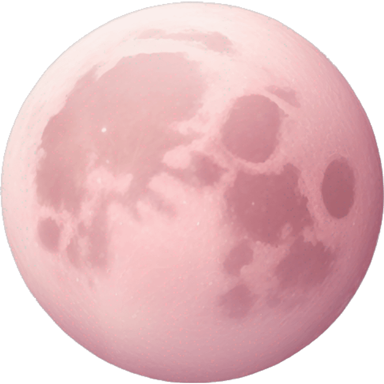 pastel pink moon emoji