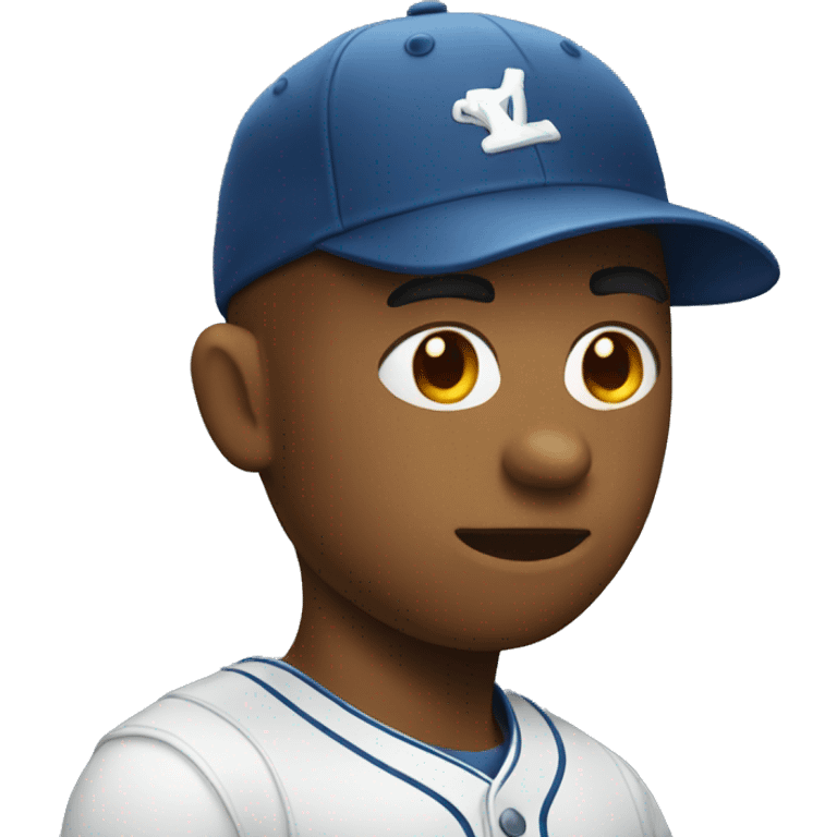 Emoji wearing a baseball hat emoji