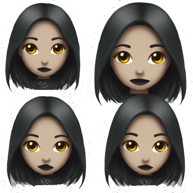 black metal girl emoji