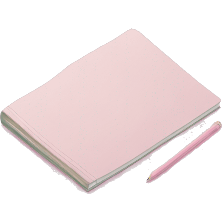 pastel pink notebook emoji