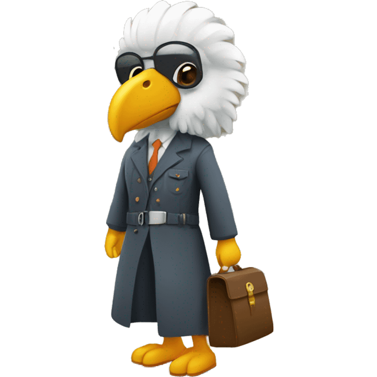 Condor vestido como turista emoji