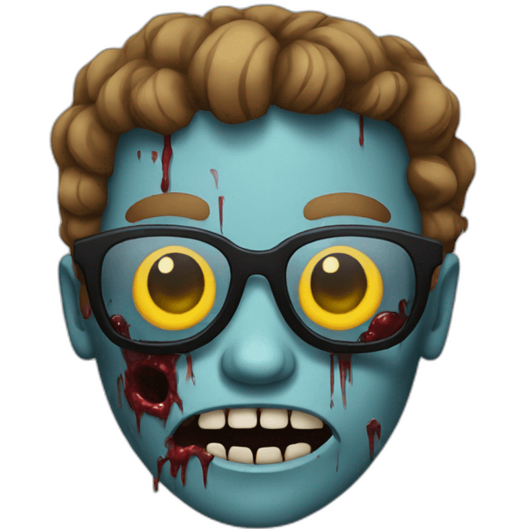 Zombie with sunglasses  emoji