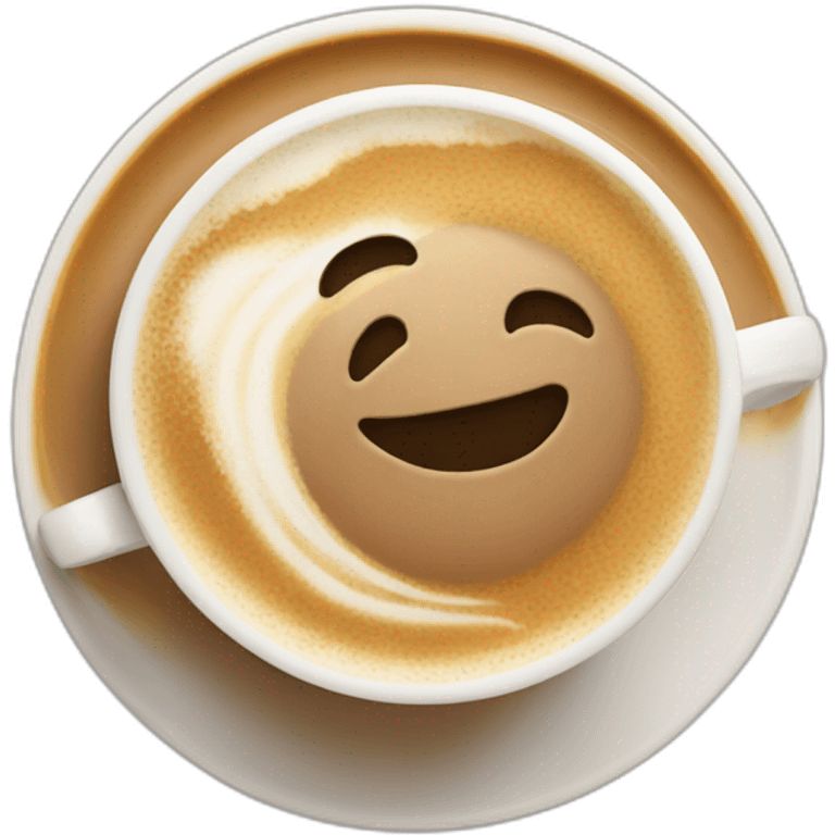 A surfer in cappuccino  emoji