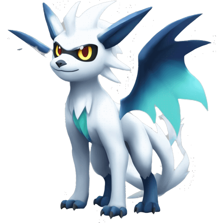 Edgy Cool Absol-Silvally-Vaporeon-Absol-Pokémon Full Body emoji