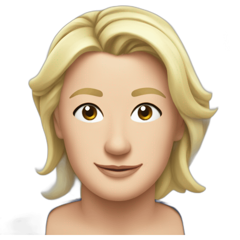 wink Marine le pen emoji