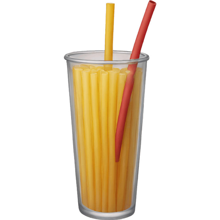 just a straw for drinking emoji