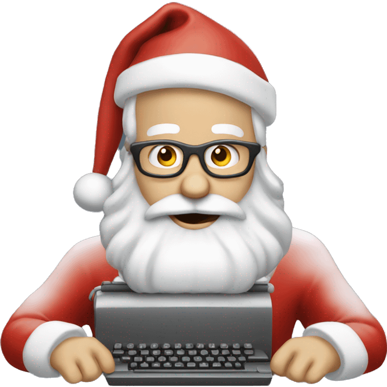 typing santa emoji