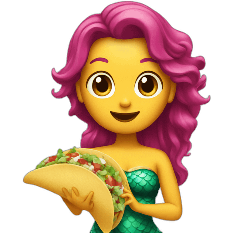 mermaid taco emoji