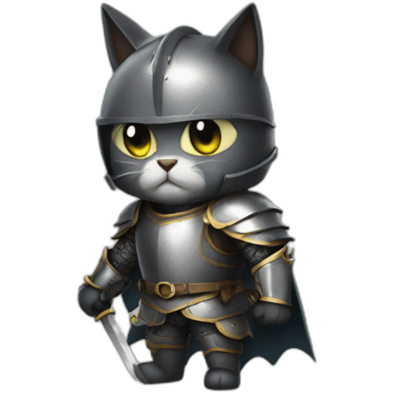 Bad cat knight emoji