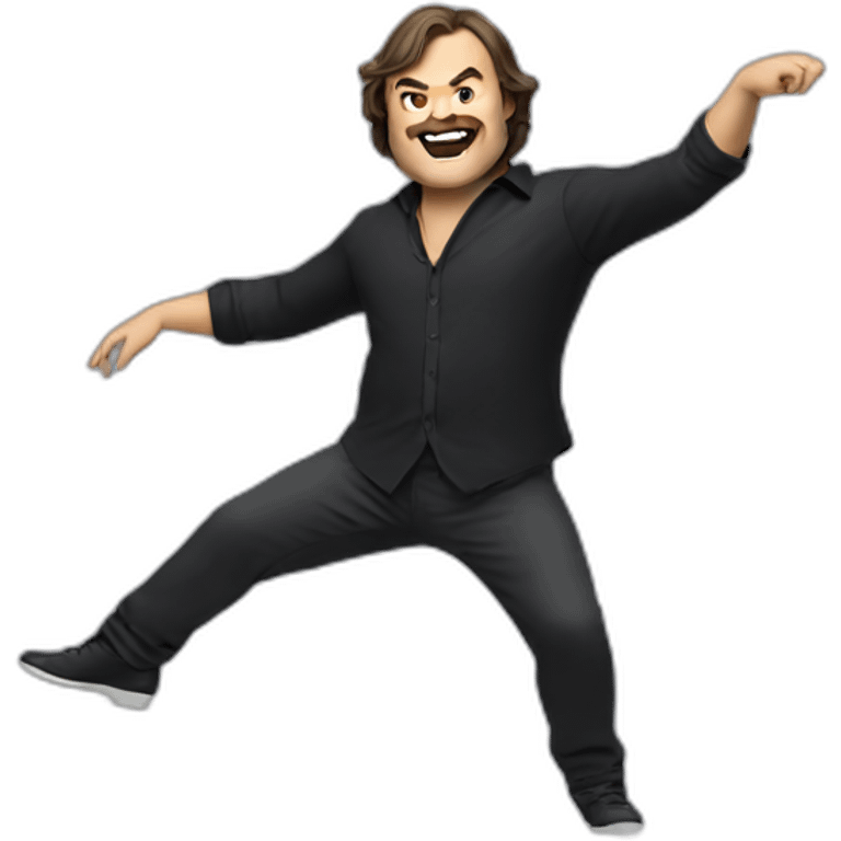 Jack Black dancing emoji