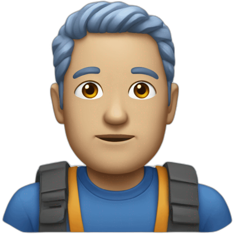 Blue palmer emoji