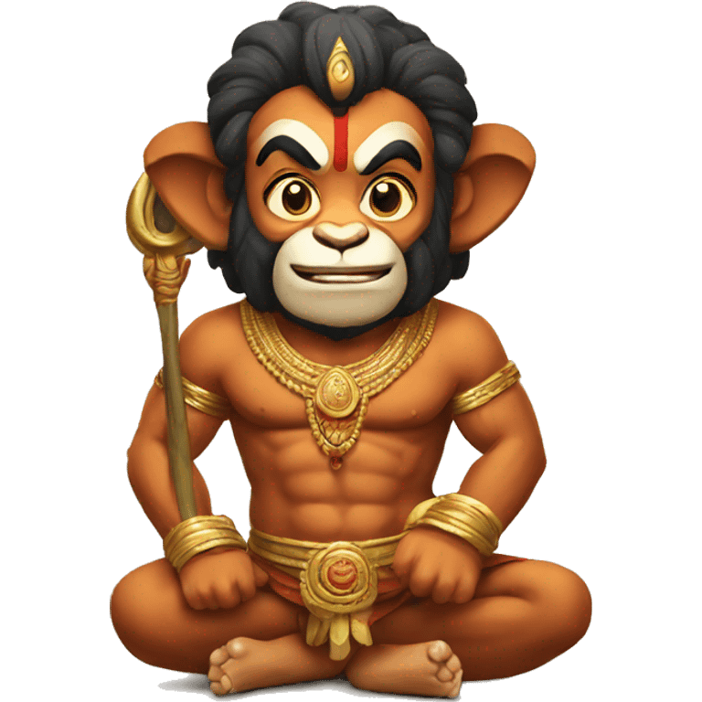 Hanuman saying ram ram emoji