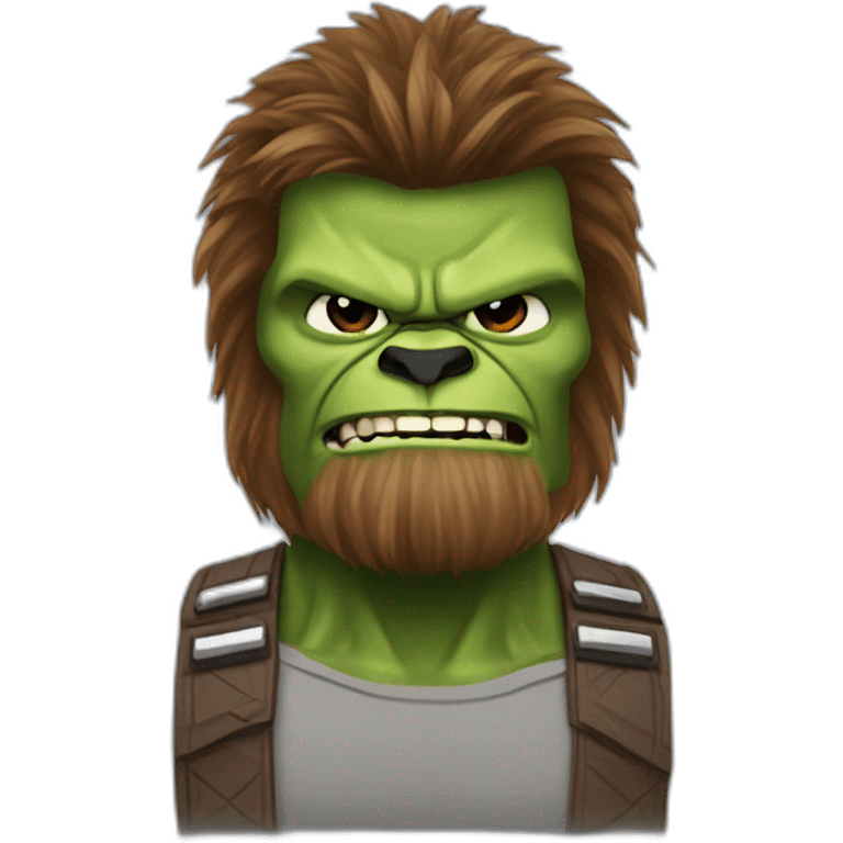 Chewbacca hulk hybrid emoji