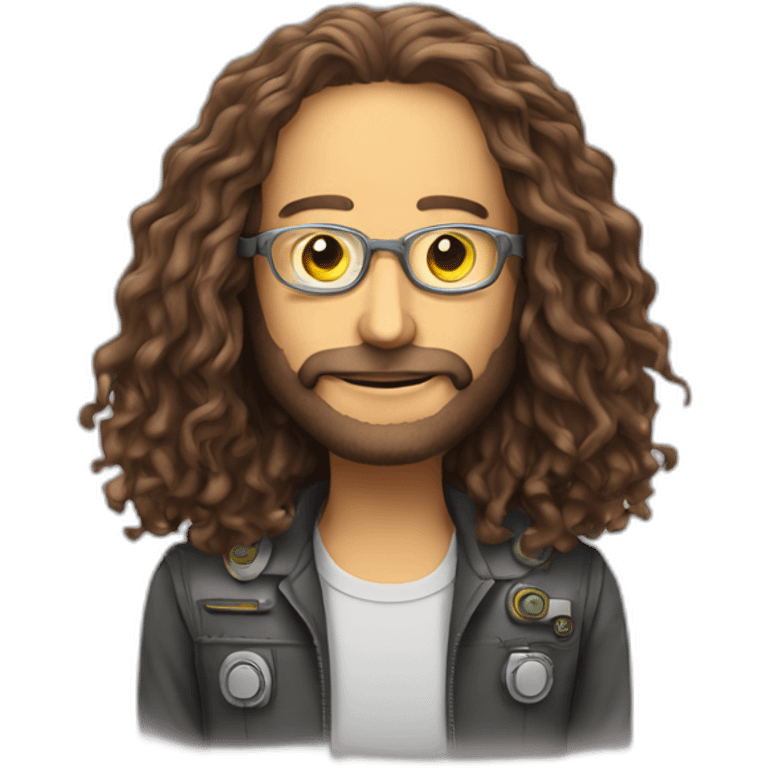 Ben goertzel and a robot emoji