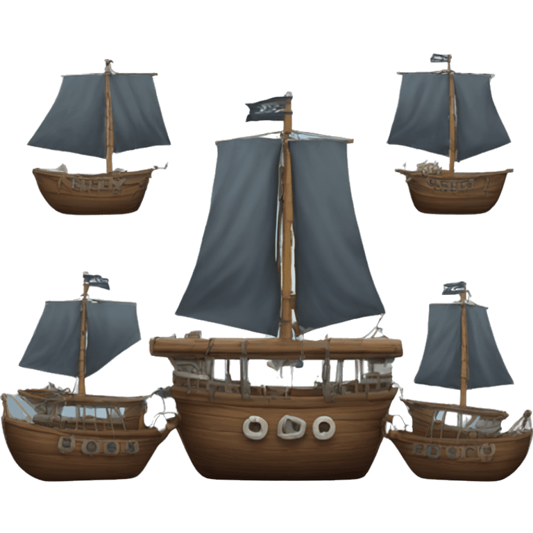 gunboat with cannons emoji