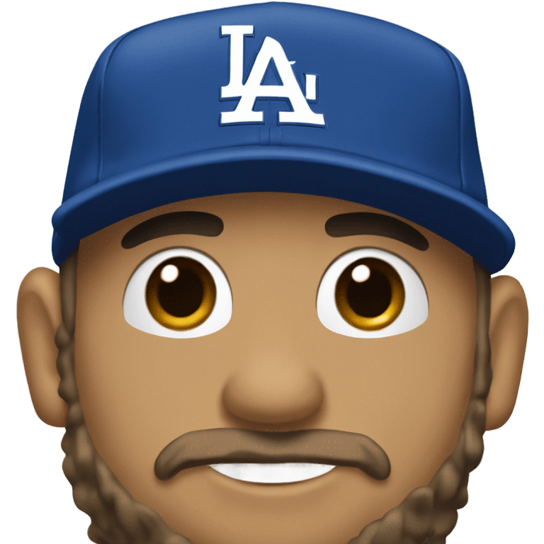 Nate Melendrez dodger hat emoji