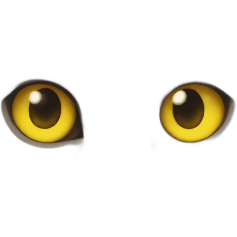 Mysterious Cat's Yellow Gaze emoji