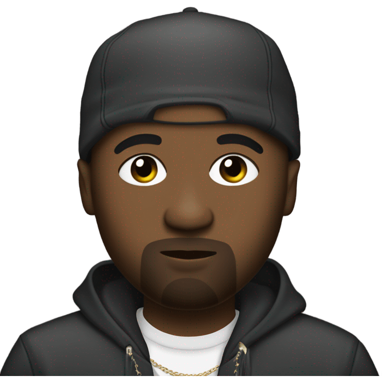 Rapper Kayne West emoji