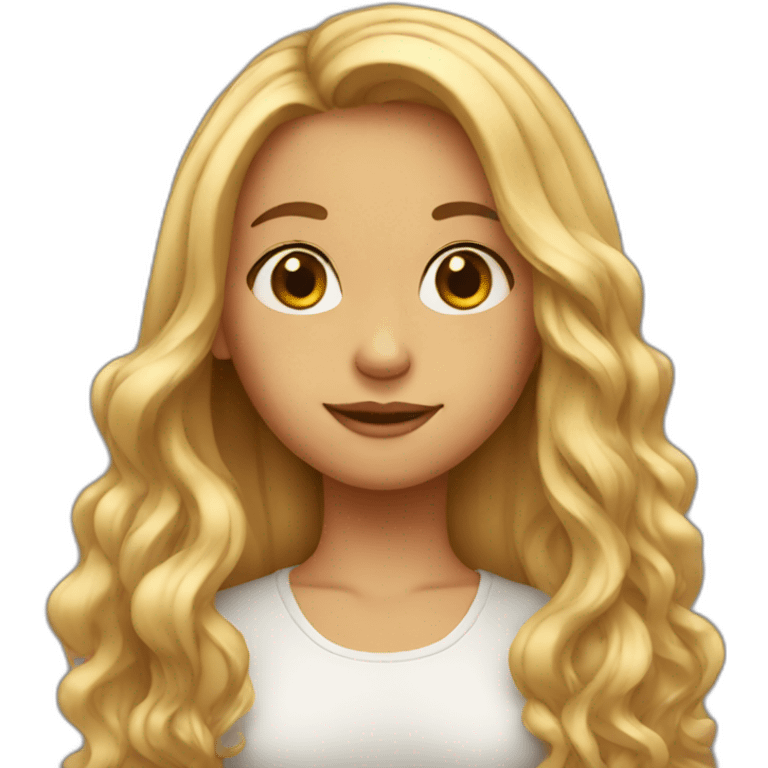 girl with long hair emoji