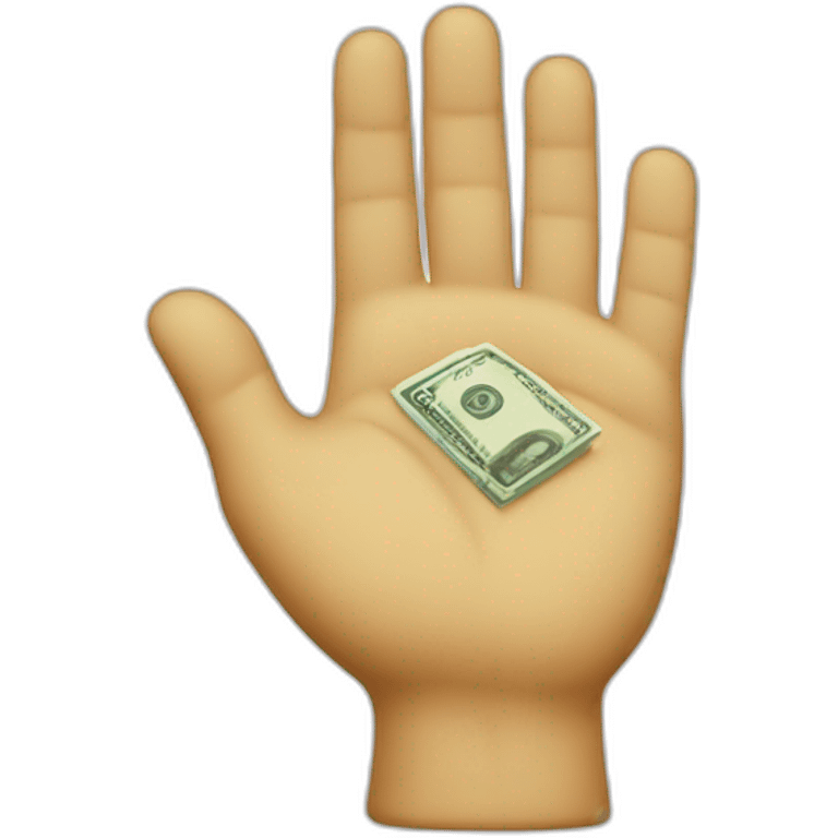 money hand emoji