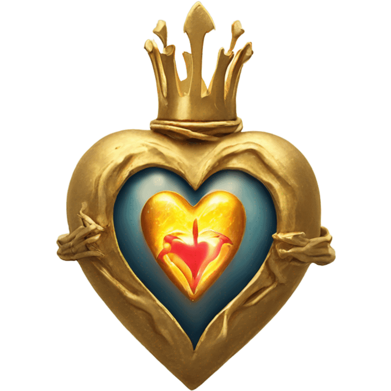 gold sacred heart magical wizarding emoji