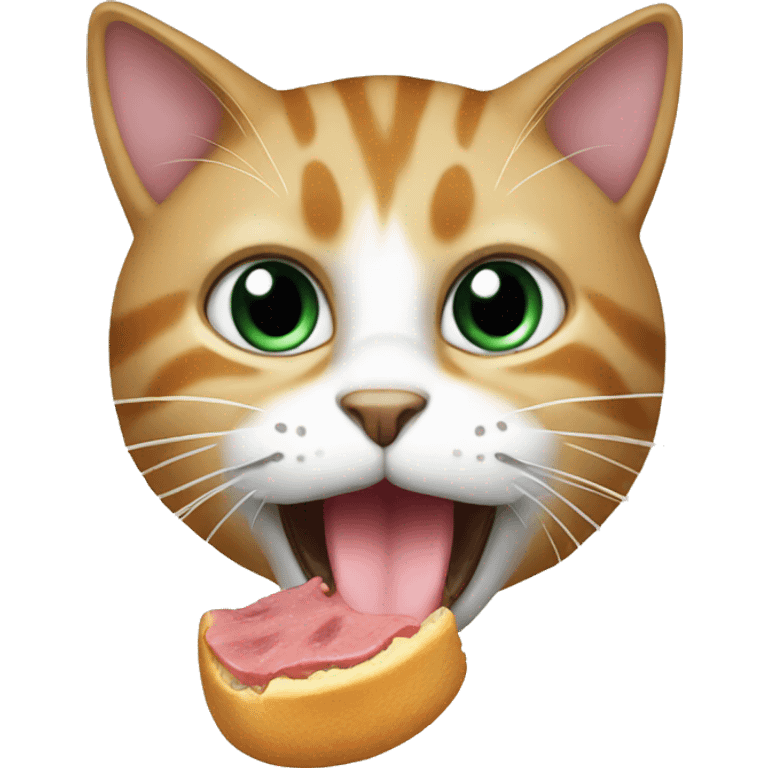 Cat eat  emoji