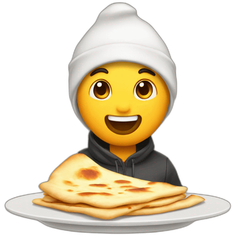 bro eating cheese naans emoji