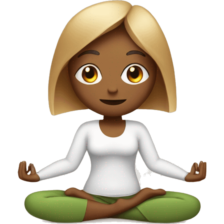 yoga with letter X emoji