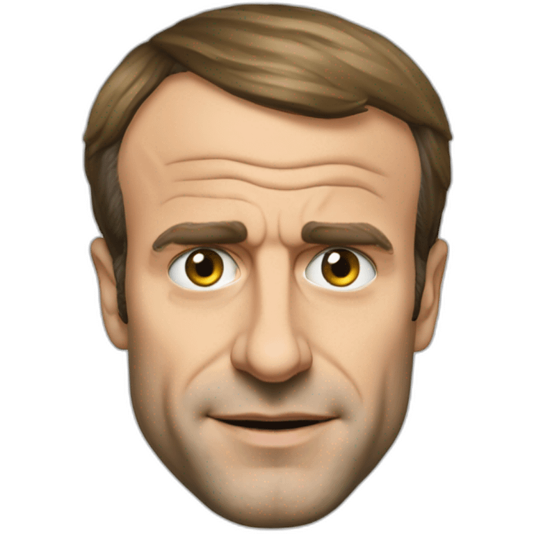 Emmanuel Macron qui fait un clin d'œil emoji