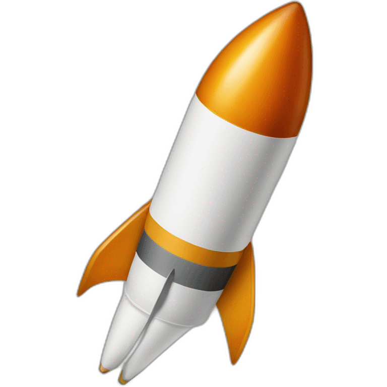 Rocket in the form of a cigarette emoji