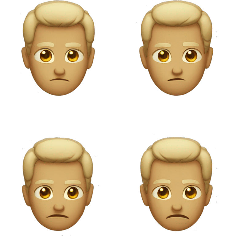 Sad and angry  emoji